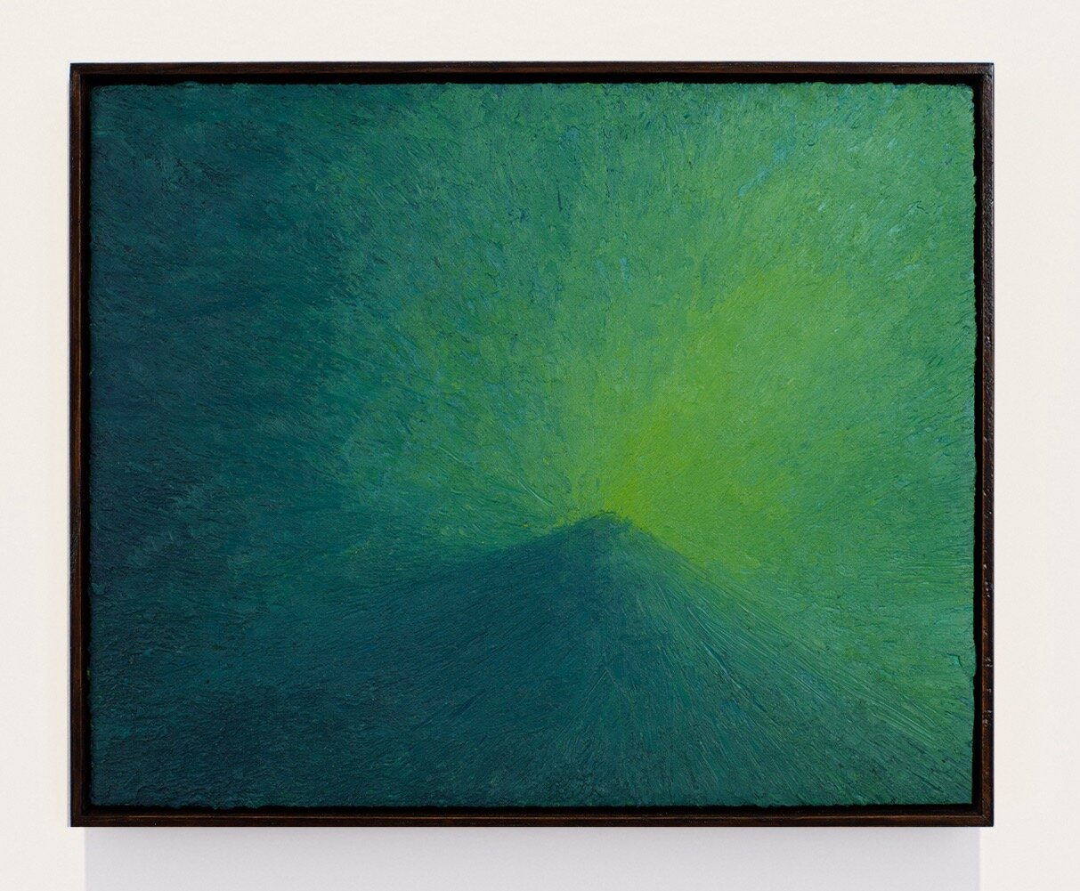 Brice Guilbert, <i>Fournez</i>, 2022. Oil stick on paper in wood frame, 9 x 11 in (23 x 28 cm)